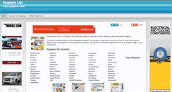 Desktop Screenshot of epaperslist.com